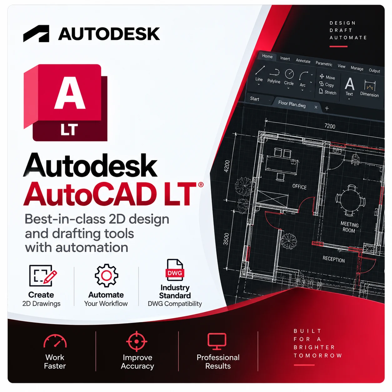 Autodesk AutoCAD LT — Professional 2D CAD & Drafting Software